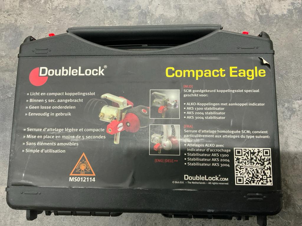 DoubleLock Compact Eagle SCM gekeurd disselslot, Caravans en Kamperen, Caravan accessoires, Nieuw, Ophalen