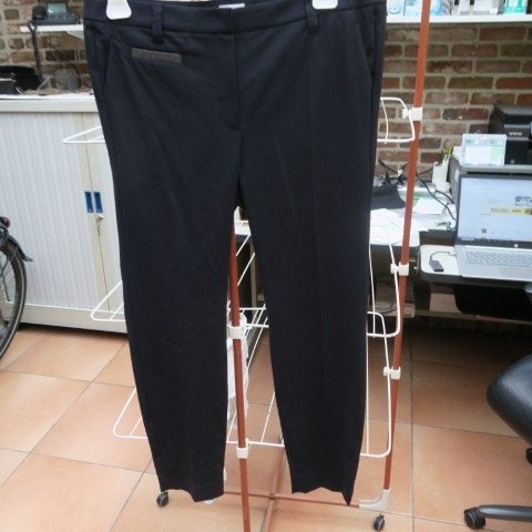 Broek blauw wol Brunello Cucinelli 44 (it 48) - nl 42, Maat 42/44 (L), Nieuw, Ophalen of Verzenden, Lang