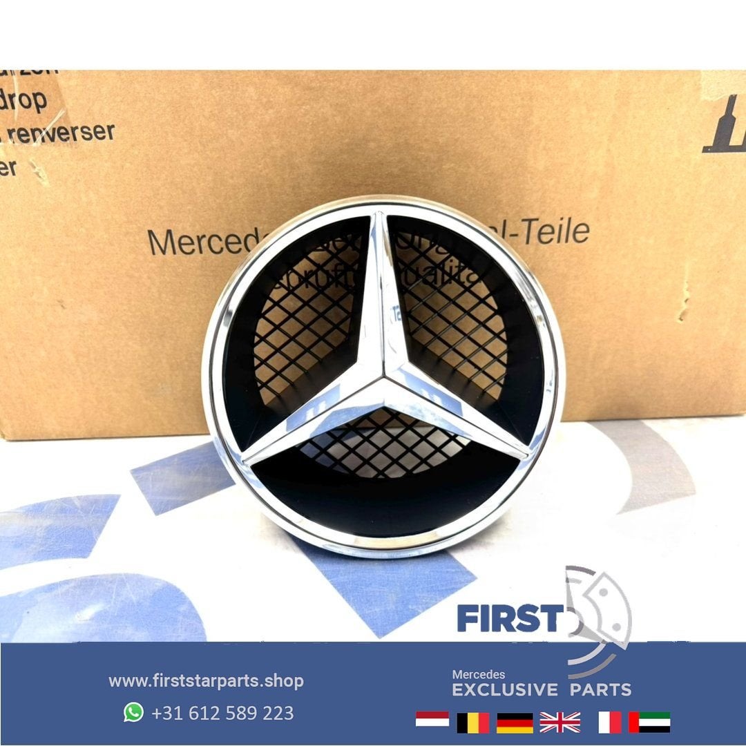 Mercedes AMG GRIL STER LOGO CHROOM W176 W177 W205 W117 W118, Auto-onderdelen, Gebruikt, -, Ophalen of Verzenden, -