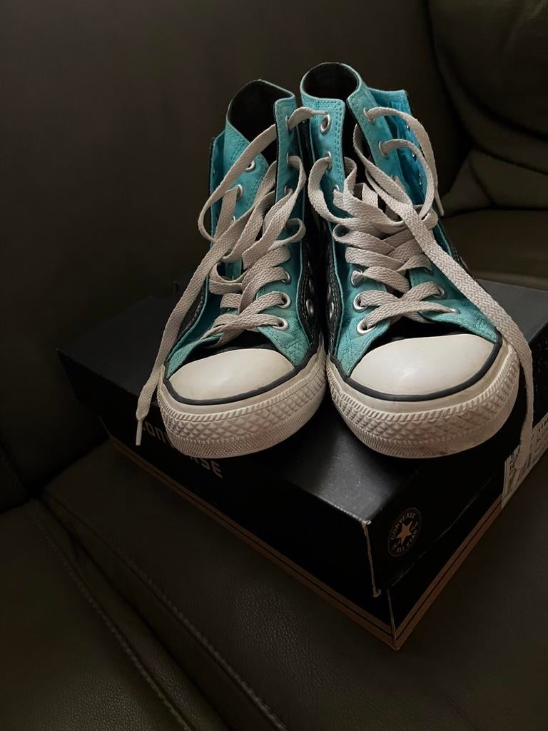 Converse Chuck Taylor All Star CT Double Upper High, 41,5, Ophalen, Blauw, Sneakers of Gympen, Zo goed als nieuw