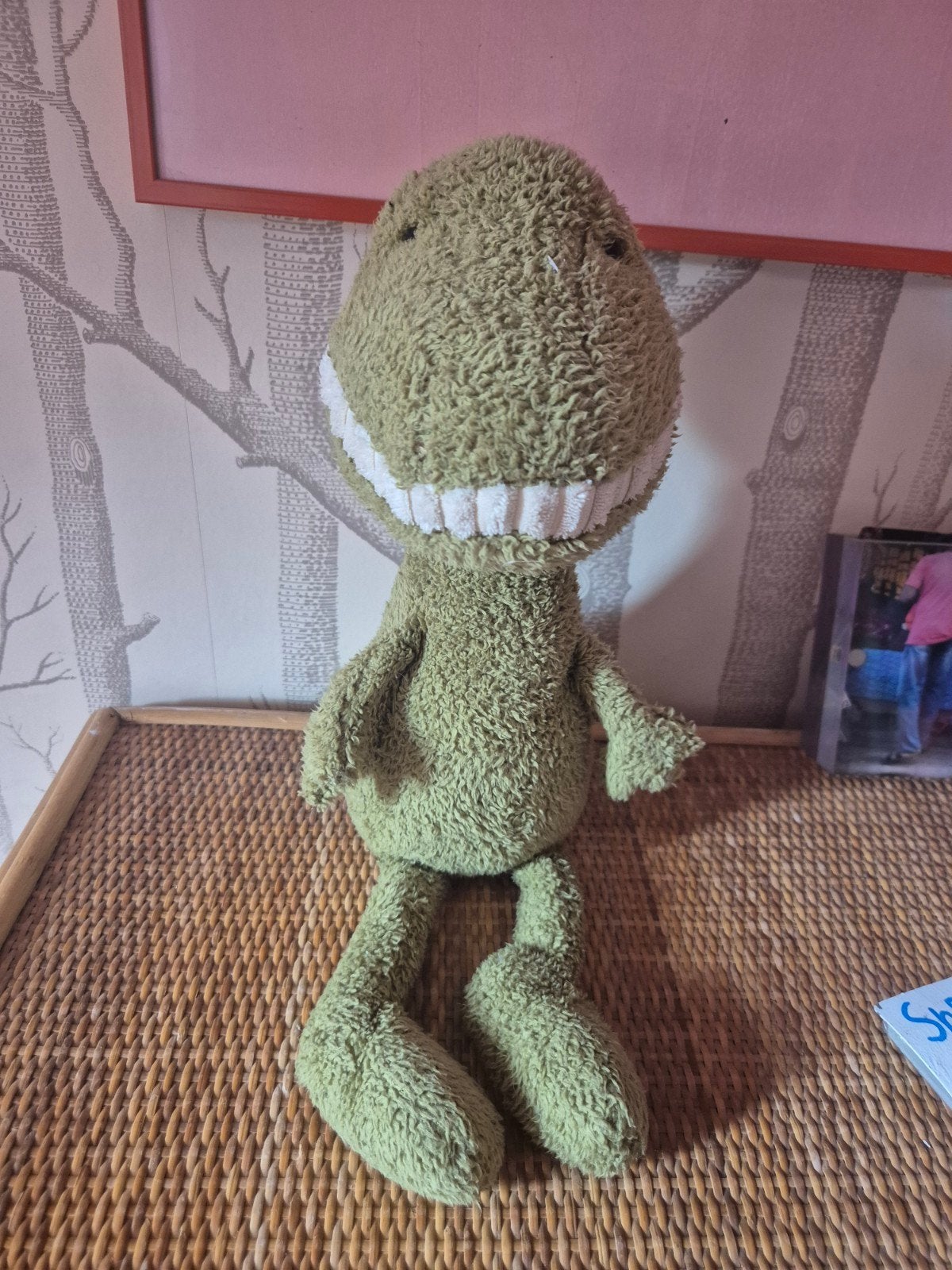 Jellycat Toothy T-Rex Knuffel - Groen Dinosaurus, Kinderen en Baby's, Speelgoed | Knuffels en Pluche, Ophalen, Dinosaurus, Jellycat