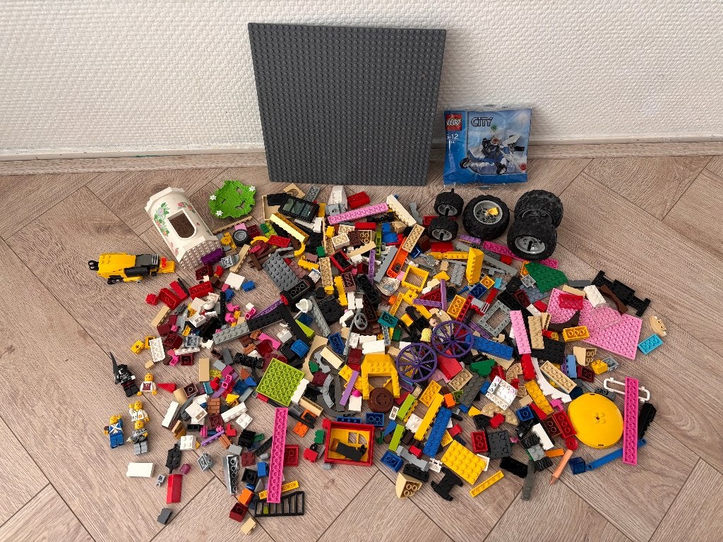 Lego, diverse formaten en kleuren 1,2 kg Incl. polybag 30018, Ophalen of Verzenden, Zo goed als nieuw, Losse stenen, Lego