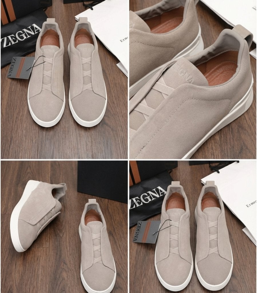 Ermenegildo Zegna Triple Stitch Sneakers Beige/Sand– Maat 43, Kleding | Heren, Schoenen, Zegna, Overige kleuren, Nieuw, Ophalen of Verzenden