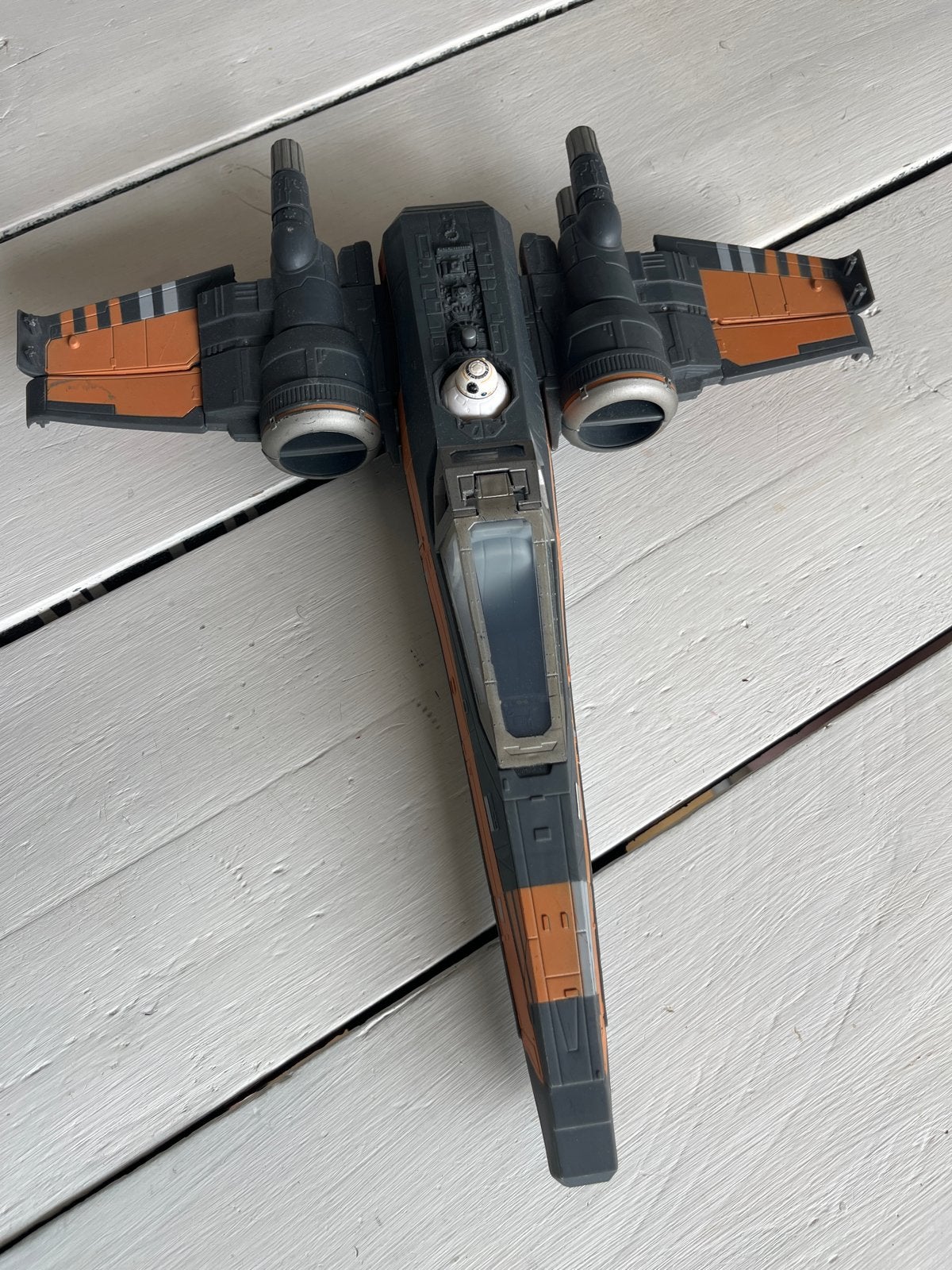 Star Wars X-Wing Fighter met BB-8 figuur, Ophalen of Verzenden, Gebruikt, Actiefiguurtje