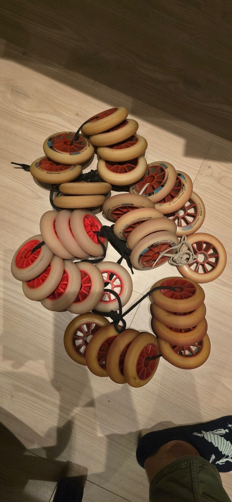 110mm Skeeler Wielen - Set van 8, Ophalen, Gebruikt, Wielen of Lagers