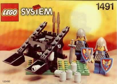 Lego Castle Black Knights 1491 Dual Defender, Lego, Compleet, Ophalen of Verzenden, Zo goed als nieuw