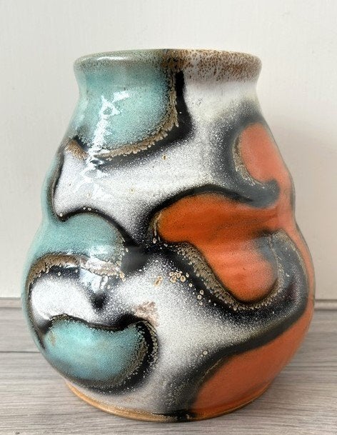 Plateelbakkerij Zuid Holland Art Deco vaas decor Muvelee, Antiek en Kunst, Antiek | Keramiek en Aardewerk, Ophalen of Verzenden