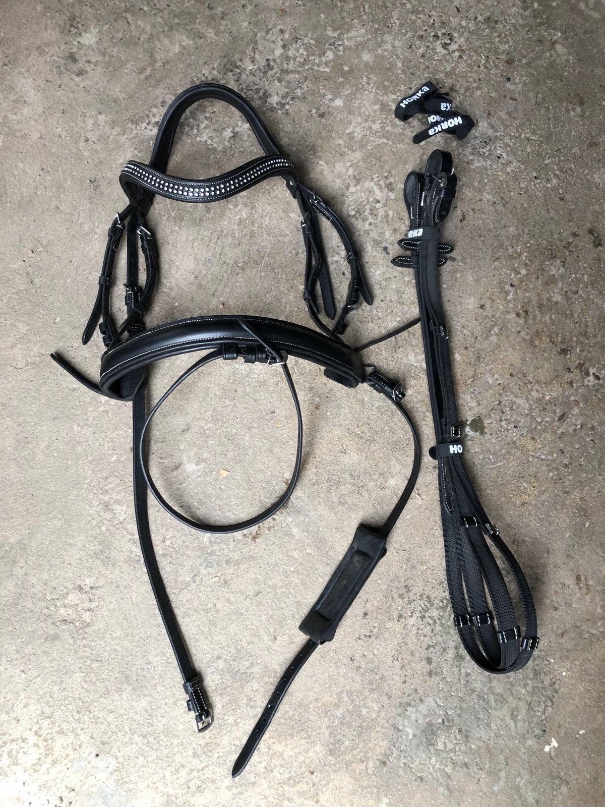 Hoofdstel Horka Nikki maat cob - praktisch nieuw, Dieren en Toebehoren, Paarden en Pony's | Hoofdstellen en Tuigage, Ophalen, Hoofdstel
