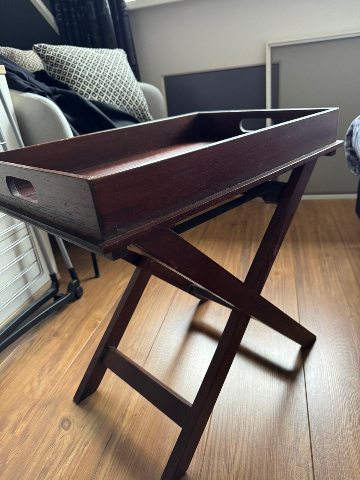 Dienbladtafel !, Koloniaal, 55 tot 75 cm, Zo goed als nieuw, Rechthoekig