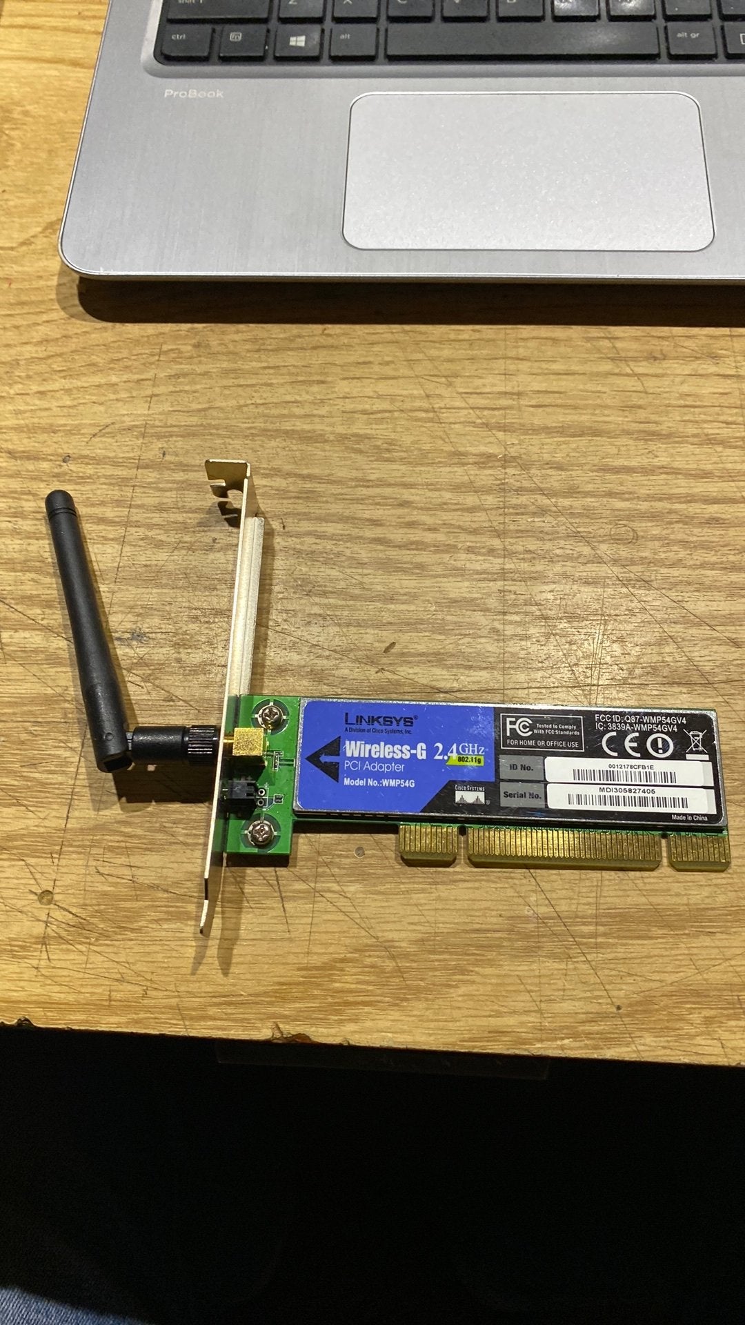Prima Linksys wireless wifi module voor in pc, Ophalen of Verzenden, Zo goed als nieuw