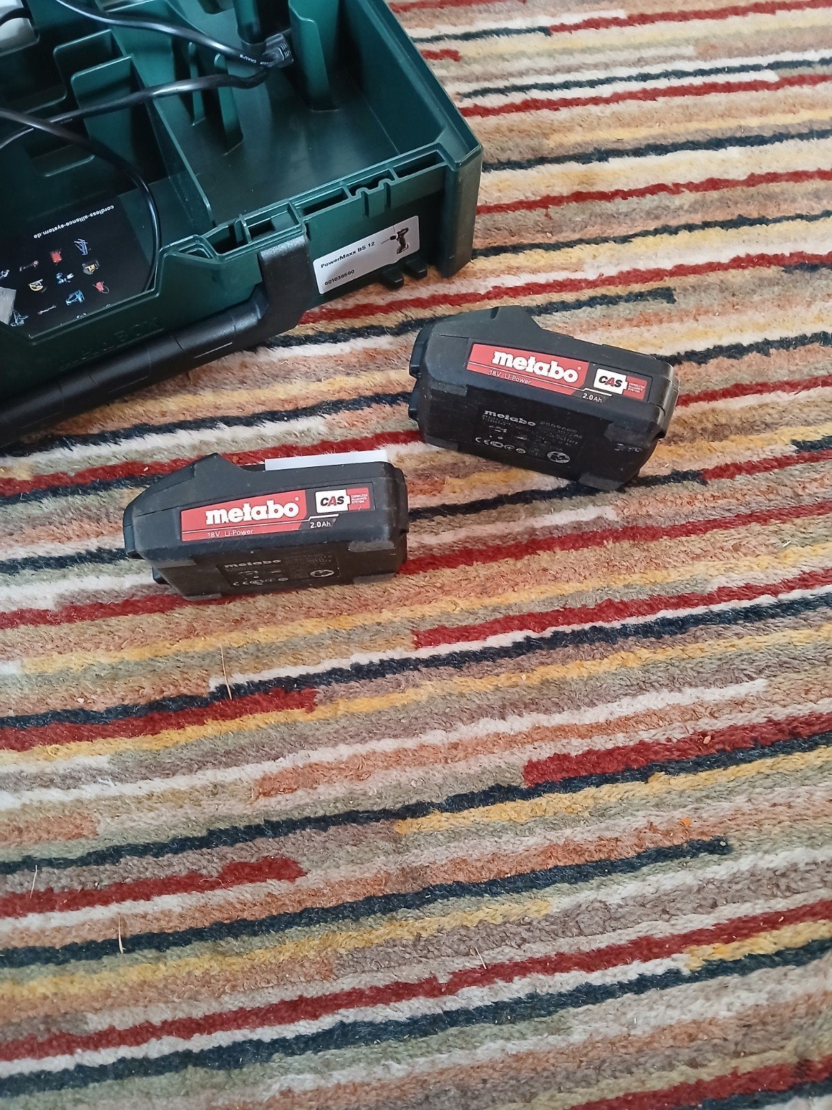 2x Metabo Accu 18V 2.0Ah Li-Power - Zo goed als nieuw, Ophalen of Verzenden, Zo goed als nieuw