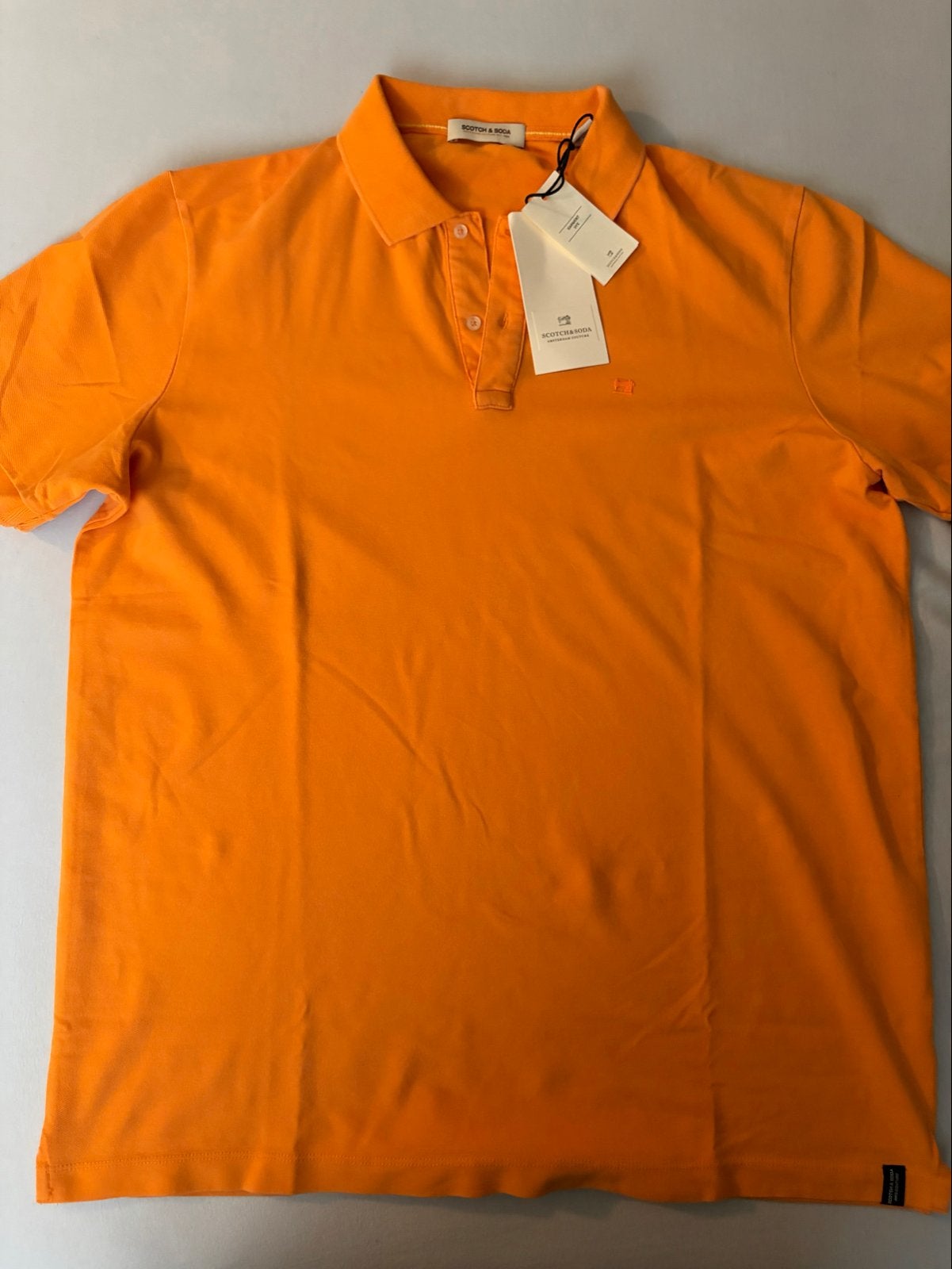 Scotch & Soda Polo Shirt Oranje - Maat XL - Nieuw met kaartj, Ophalen of Verzenden, Nieuw, Maat 56/58 (XL), Oranje