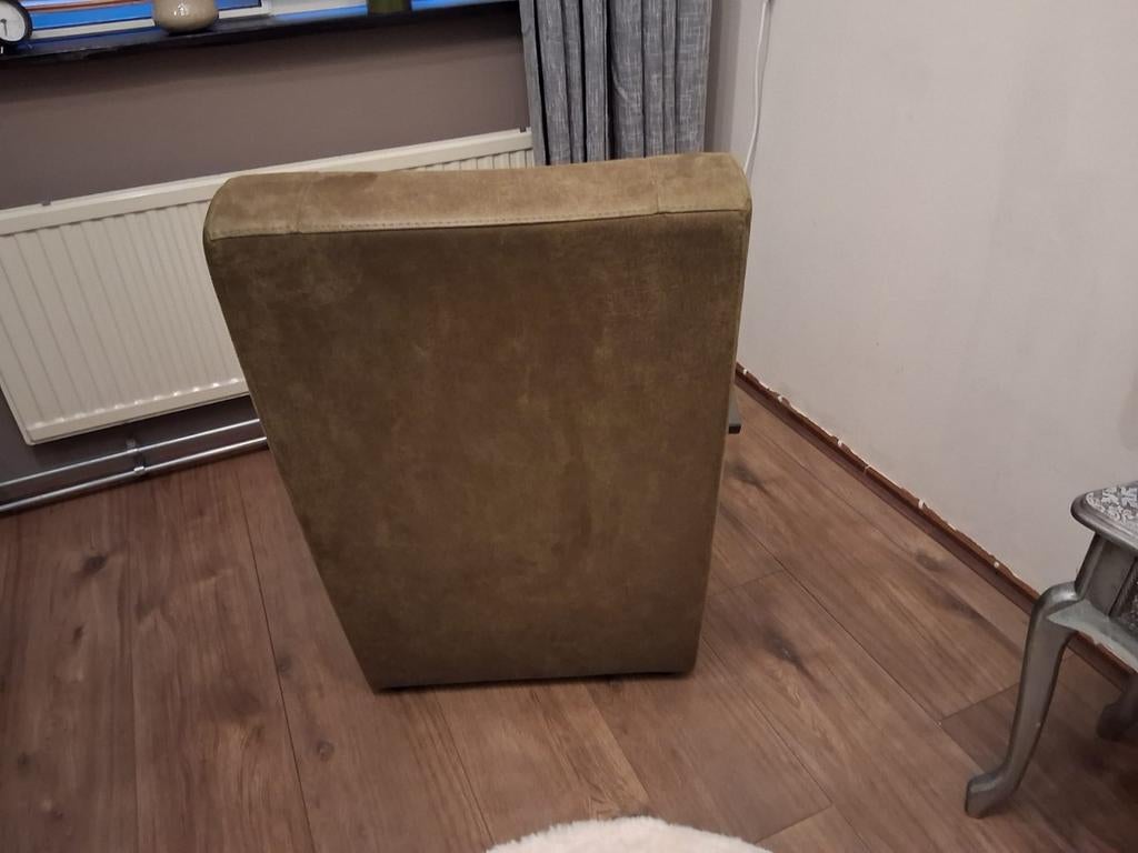 Groene leren stoel, Ophalen, Overige kleuren, Leer, Zo goed als nieuw