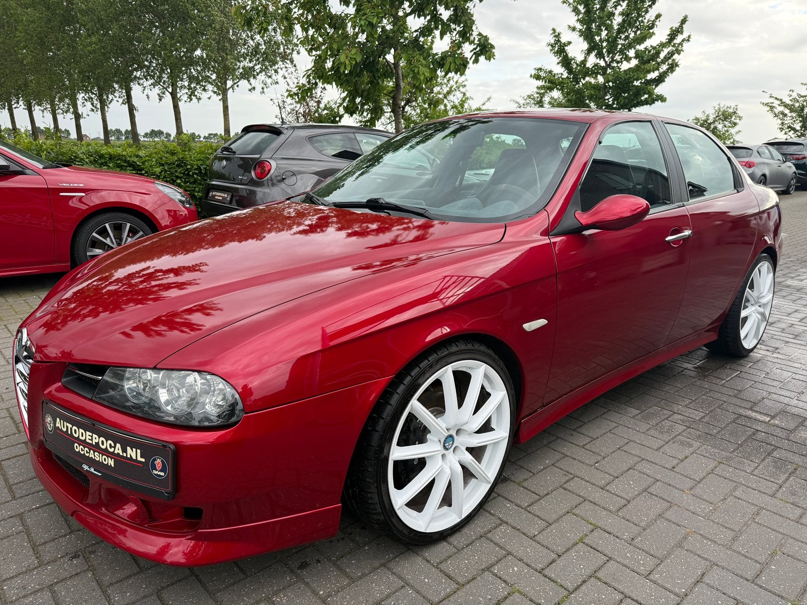 Alfa 156 3.2 V6 24V Rosso Competitione, Voorwielaandrijving, Zwart, Leder, Handgeschakeld