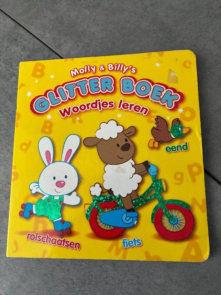 Molly’s & Billy’s glitterboek, Ophalen of Verzenden, Gebruikt