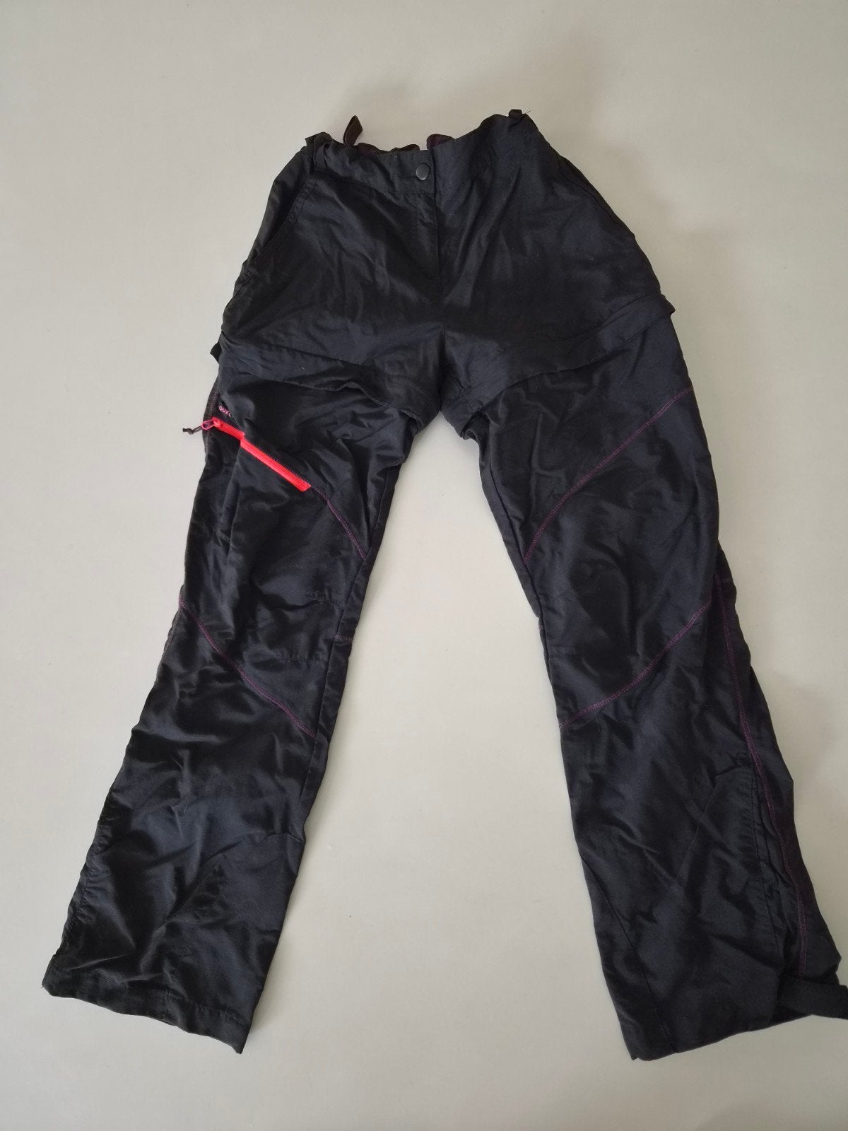 Quechua Afritsbroek Zwart met Fluorescerende Details 149-159, Ophalen of Verzenden, Jongen of Meisje, Broek