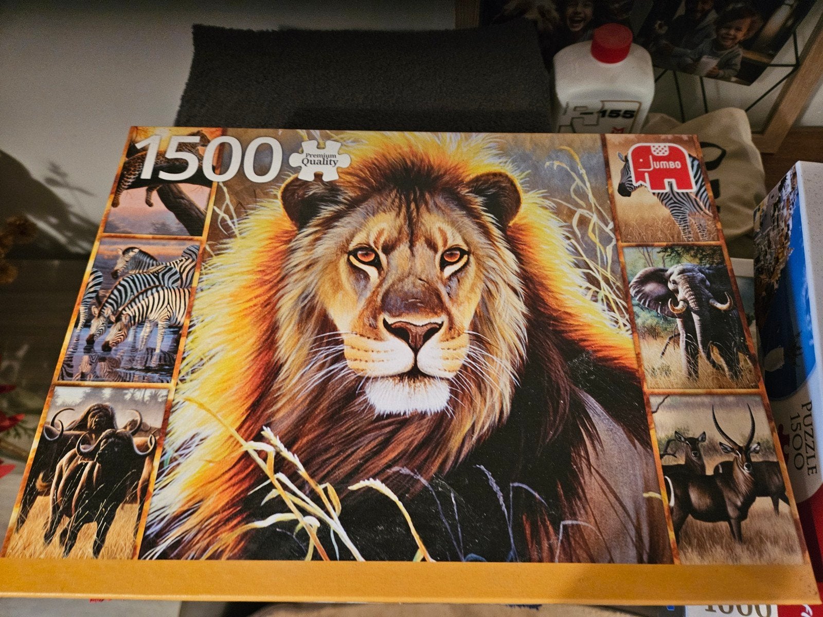 puzzel 1500 stukjes leeuw nieuw, Ophalen of Verzenden, 500 t/m 1500 stukjes, Nieuw