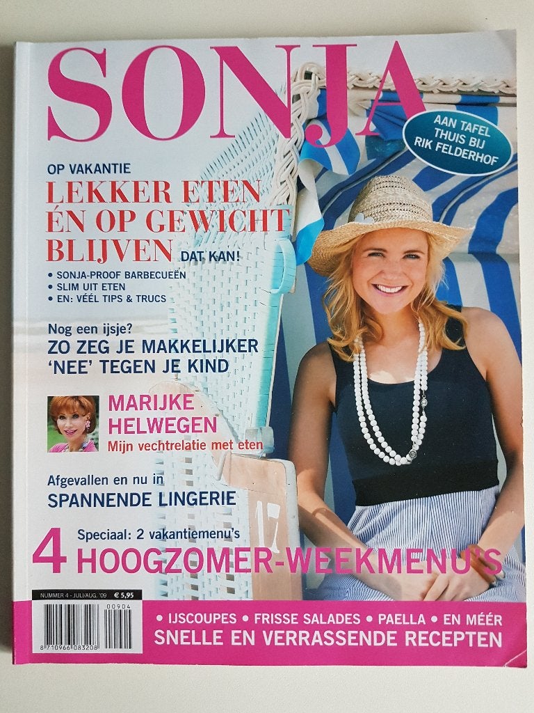 Sonja, nummer 4, juli augustus 2009, Ophalen of Verzenden, Zo goed als nieuw