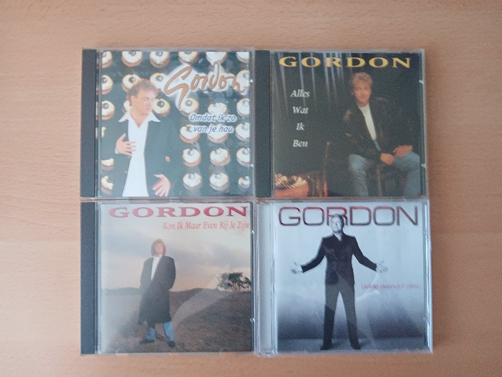 4 mooie originele CD's van Gordon, Ophalen, Gebruikt, Levenslied of Smartlap