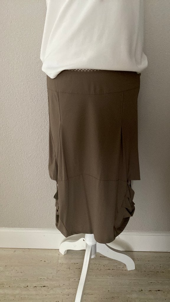 Rok Bruin Maat L Merk Julie Mode, Kleding | Dames, Bruin, Maat 42/44 (L), Ophalen of Verzenden, Zo goed als nieuw
