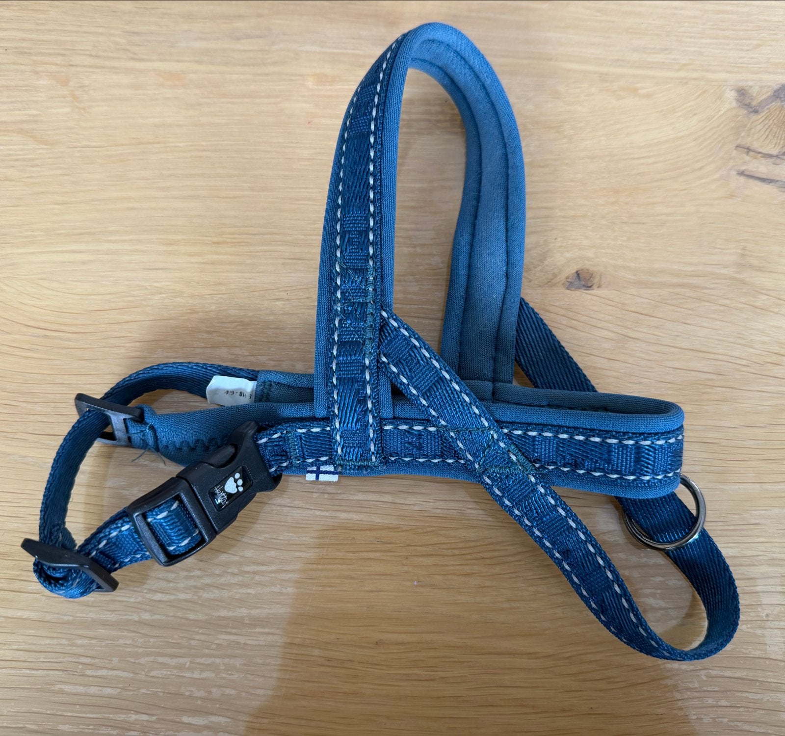 Hurtta honden harnas / tuig 30-35cm blauw, Dieren en Toebehoren, Honden-accessoires, Overige merken, Ophalen of Verzenden, Zo goed als nieuw