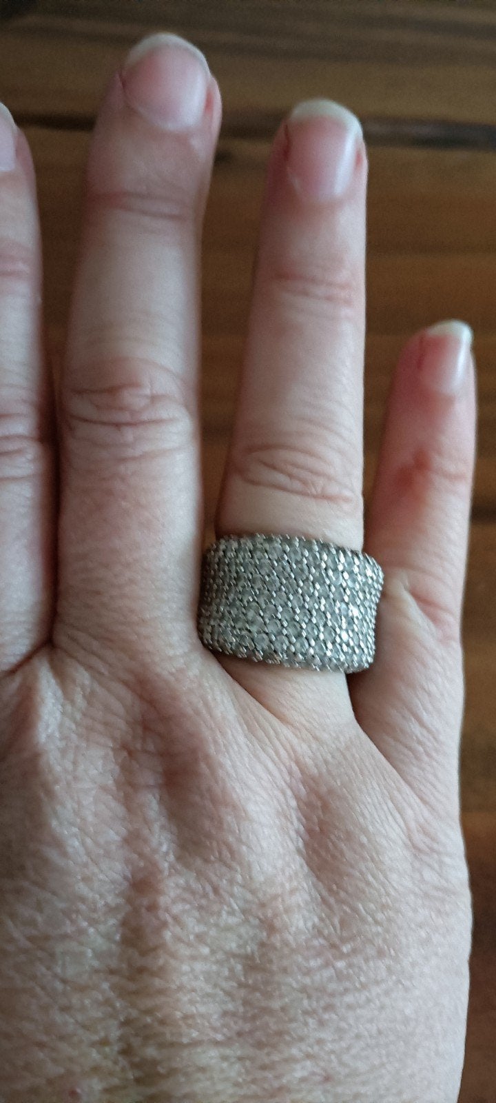 zilveren ring van ti sento maat 58, 18 tot 19, Ophalen of Verzenden, Zo goed als nieuw, Dame