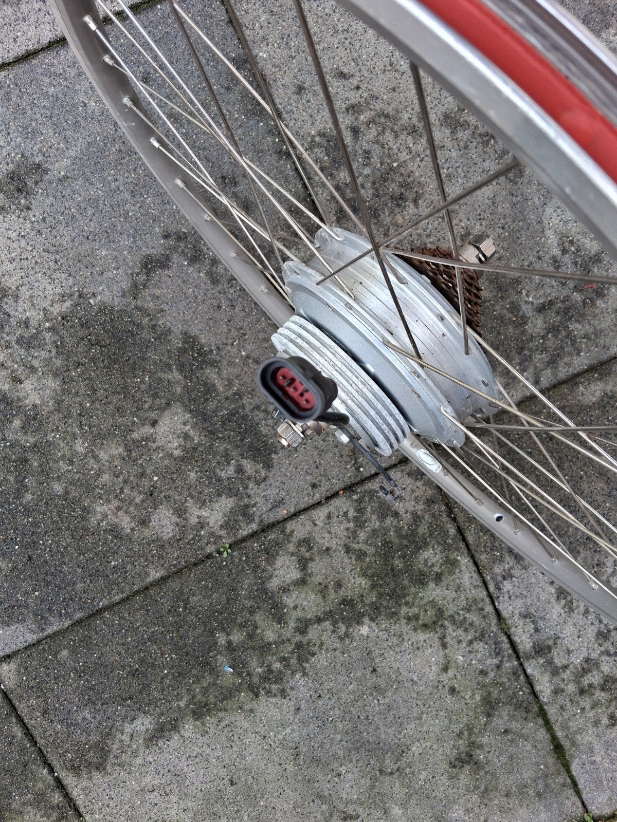Batavus 28 inch achterwiel met motor, Wiel, Gebruikt, Elektrische fiets, Batavus