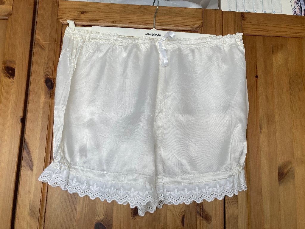 Retro / 2x Oude witte onderbroek, Retro, Ophalen of Verzenden, Gedragen