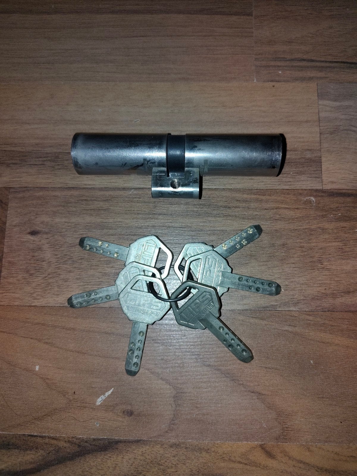 Lips keso cilinderslot 52/52 (keso 22mm) met 6 sleutels, Ophalen of Verzenden, Gebruikt, Slot