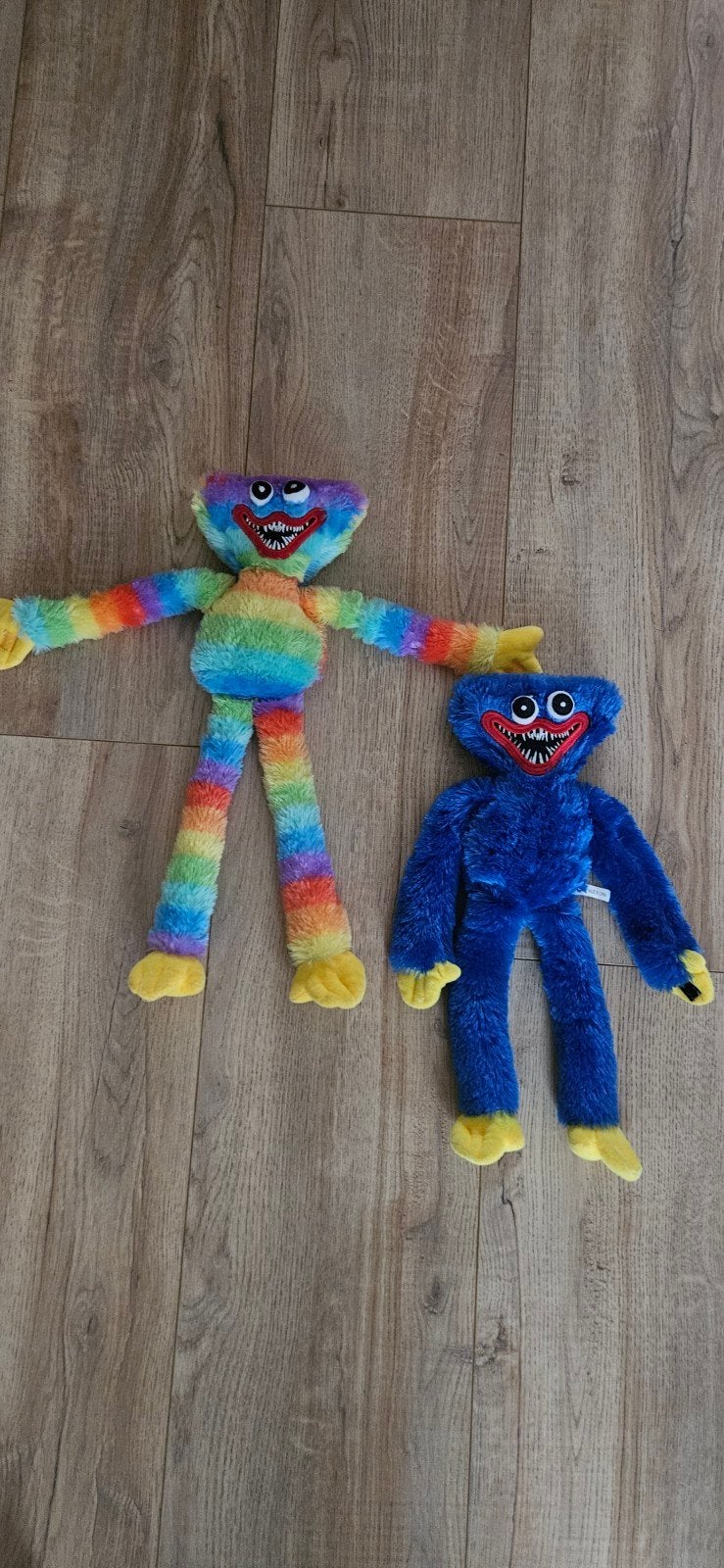 Huggy Wuggy Knuffels - Regenboog en Blauw, Ophalen, Overige karakters, Overige typen, Zo goed als nieuw