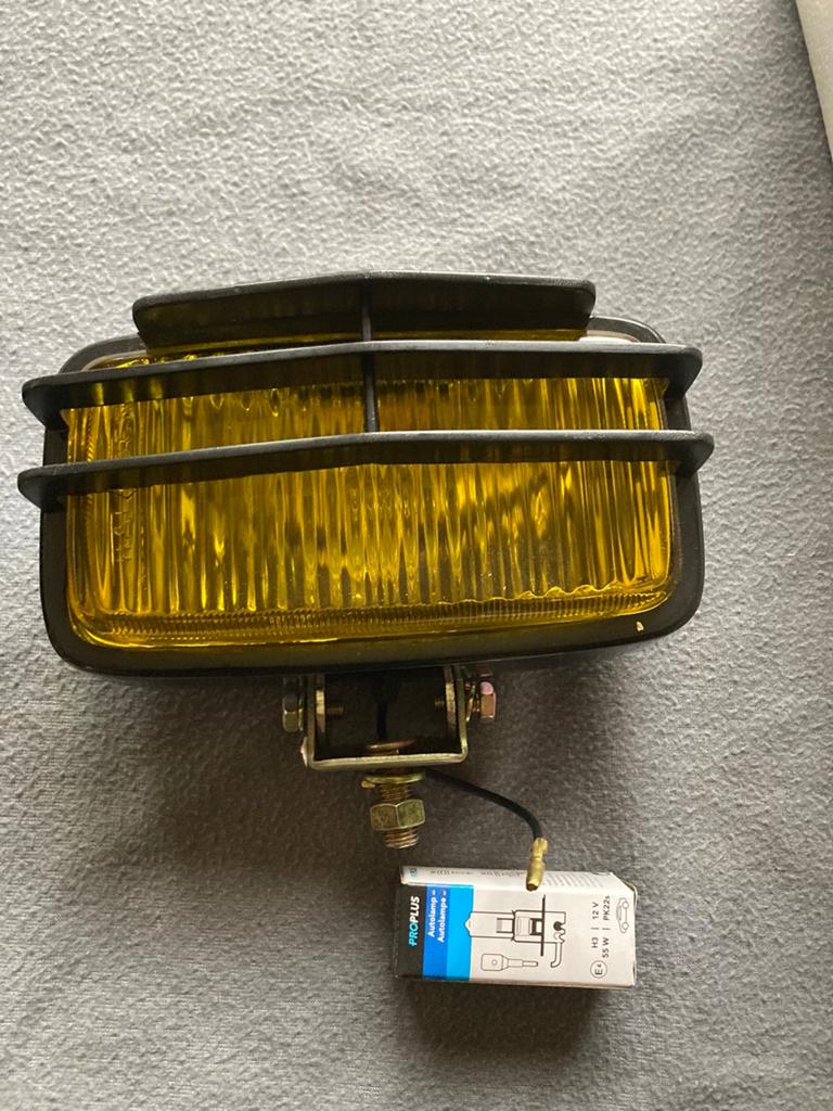 Oldtimer 2 gele verstralers met rooster, Auto-onderdelen, Verlichting, Ophalen of Verzenden, Nieuw