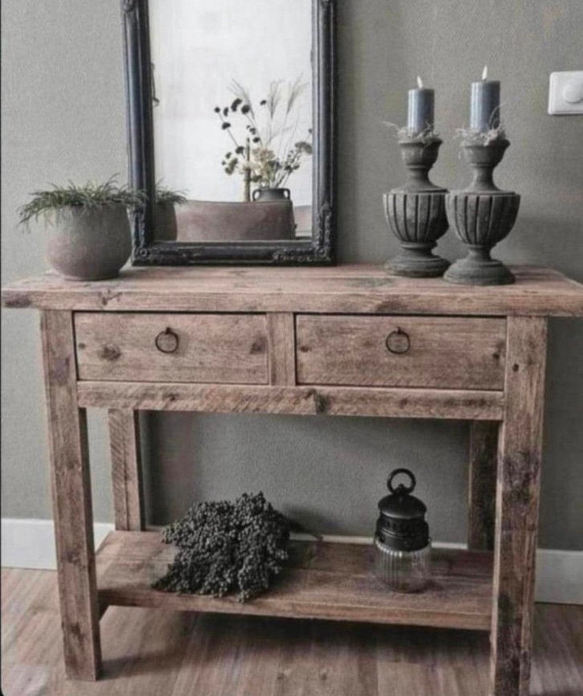 ~Stoer Sober Landelijk Houten Sidetable/Wandtafel~, Ophalen of Verzenden, Nieuw