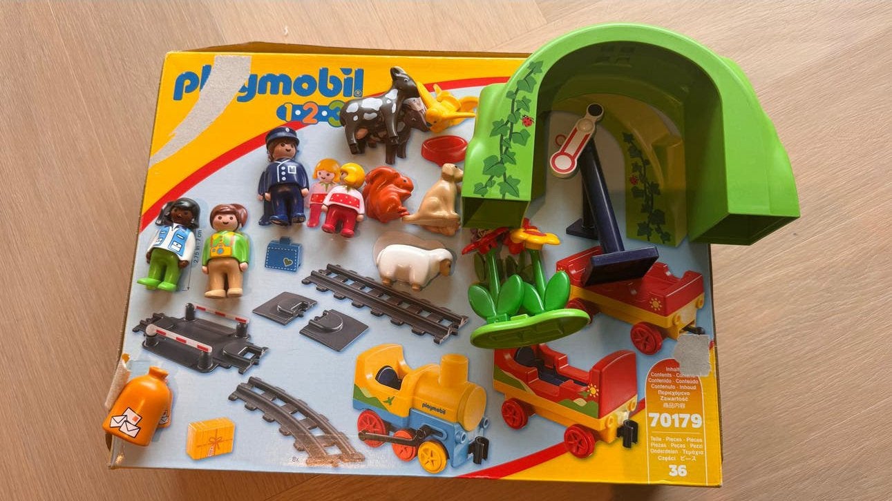Playmobil 70179 1.2.3. Mijn eerste spoorweg, Kinderen en Baby's, Speelgoed | Playmobil, Ophalen of Verzenden, Zo goed als nieuw