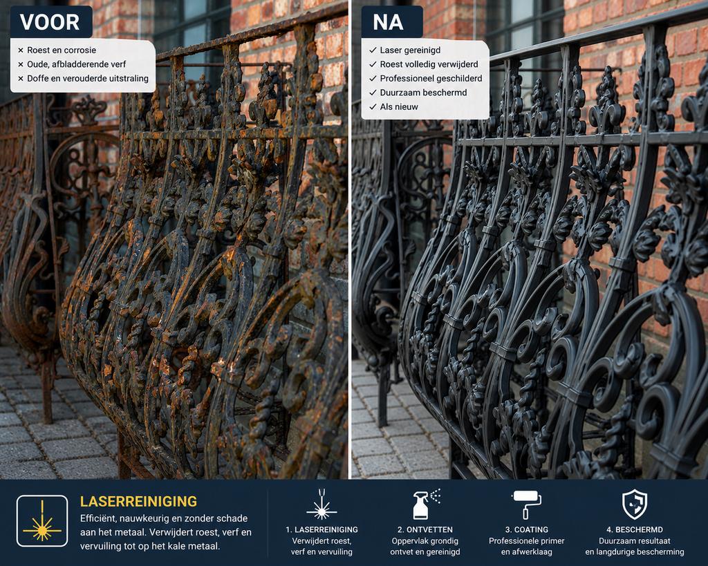 Professionele Restauratie van Metalen Hekwerken, Garantie, Buitenschilderwerk