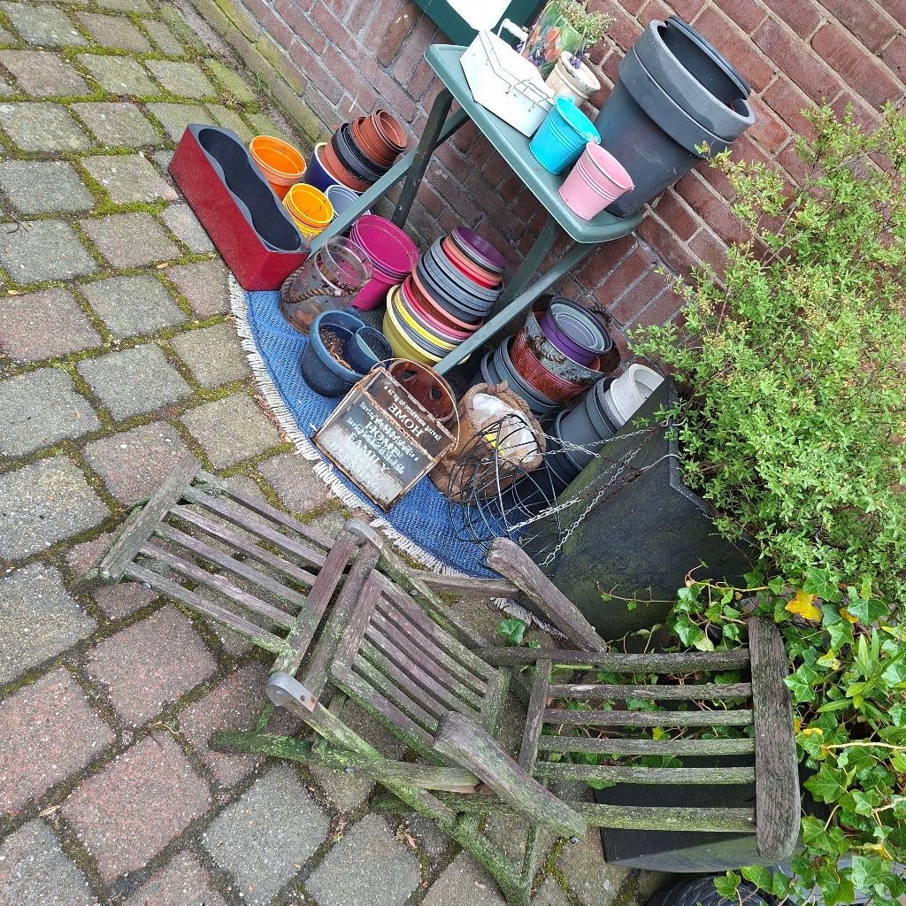 SPOED Plantenbakjes bloempotjes basket hangzakken, Ophalen, Kunststof, Gebruikt, Minder dan 30 cm