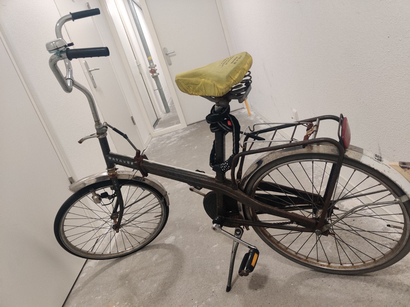 Opvouwbare Batavus fiets, Ophalen, 20 inch of meer, Gebruikt, Velgrem