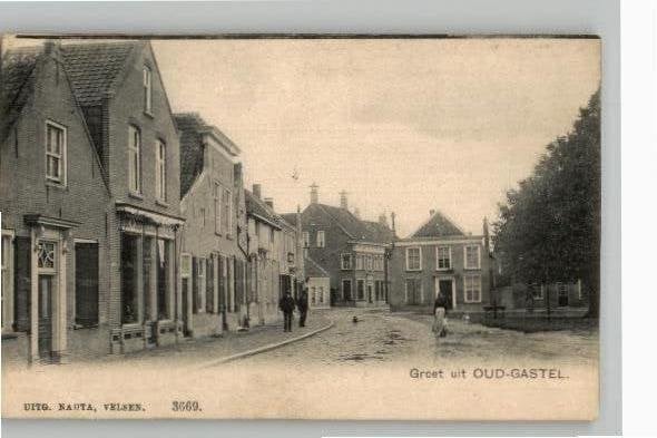 Oud Gastel Marktplein st 1910 Prachtkaart Nauta 3669