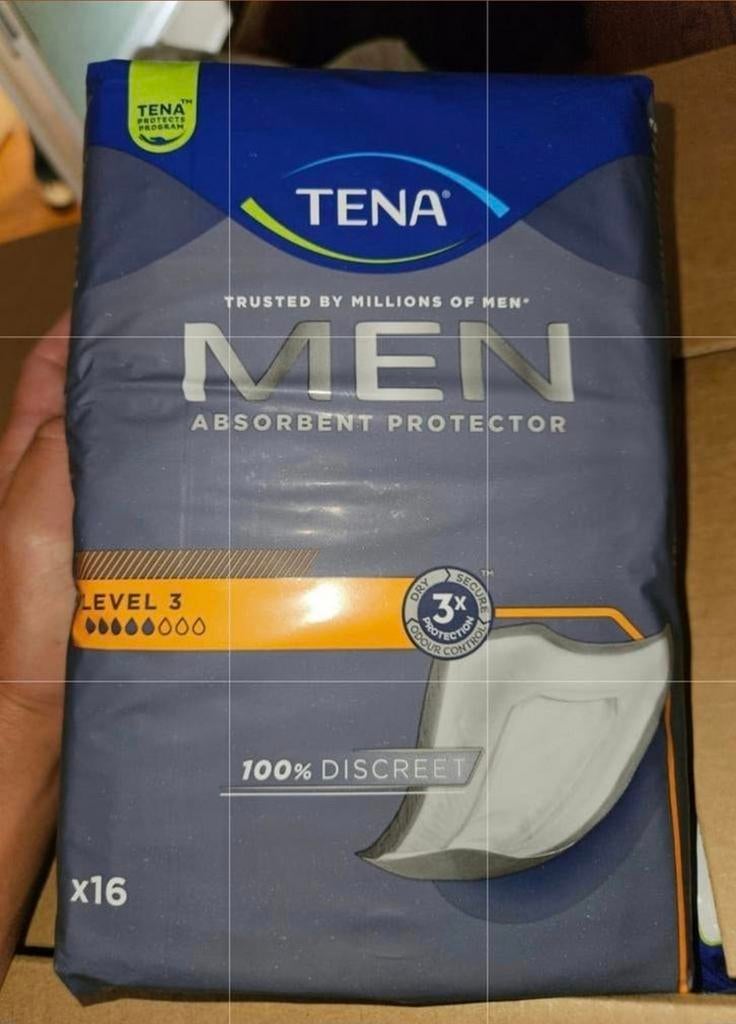 9 pakken TENA MEN ( level 3) te koop voor 40euro bij ophalen, Ophalen of Verzenden