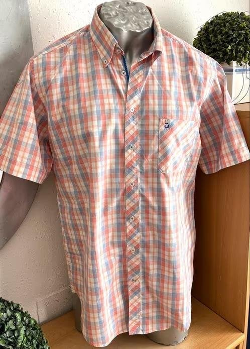 Ledub non iron overhemd maat M/40, Ophalen of Verzenden, Zo goed als nieuw, Overige kleuren, Halswijdte 39/40 (M)