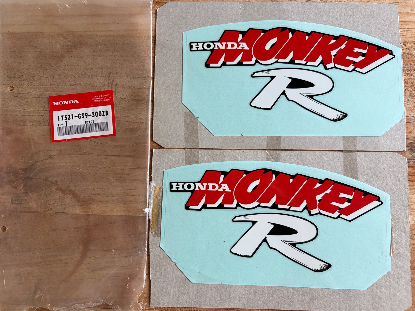 Honda Monkey R tank sticker Set - Origineel en Nieuw, Motoren, Accessoires | Stickers, Ophalen of Verzenden