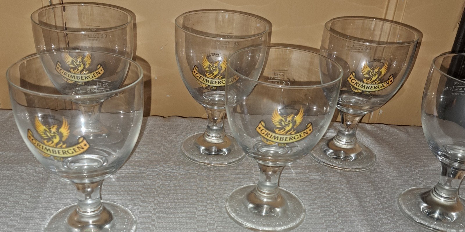 bierglazen grimbergen glazen, Ophalen of Verzenden