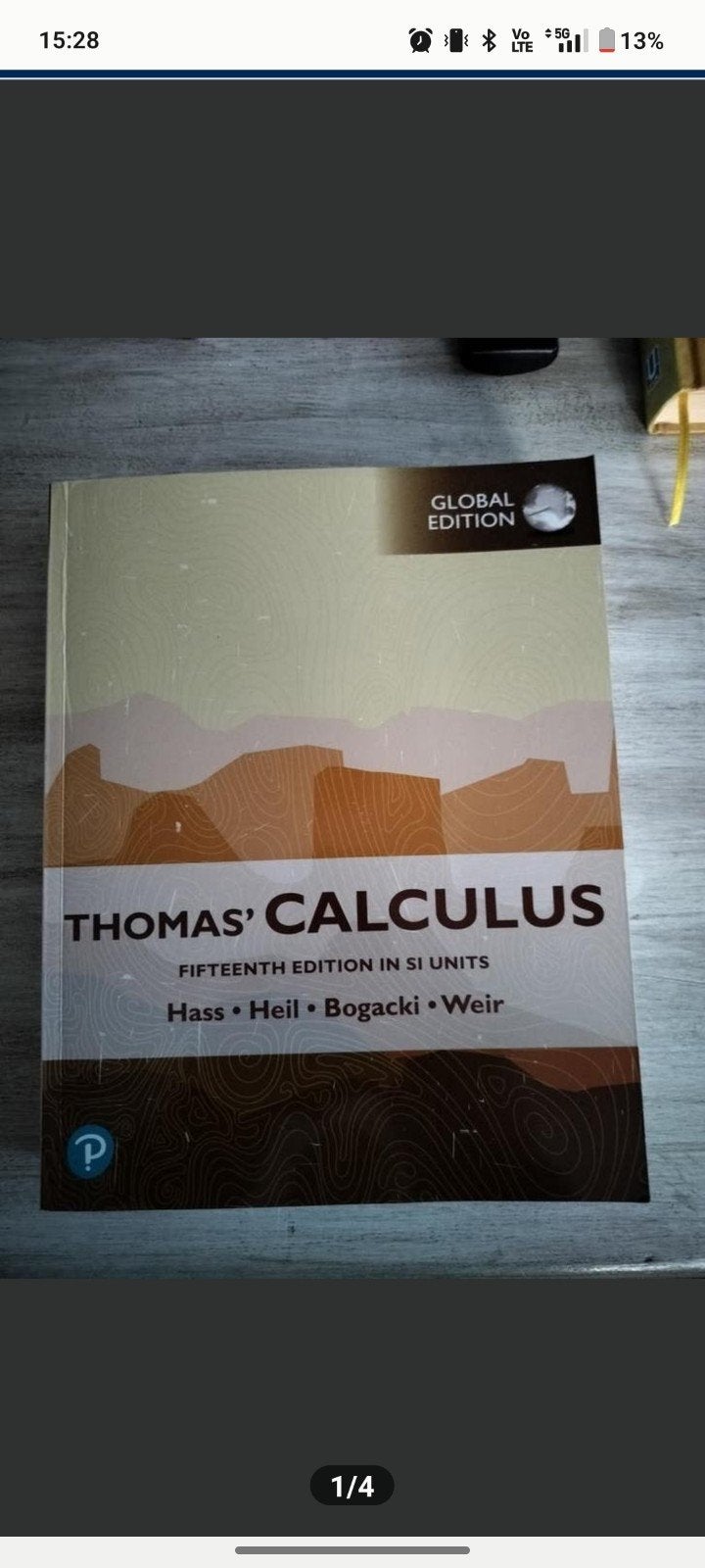 Thomas' Calculus Global Edition - 15e editie, Boeken, Nieuw, Hass, Heil, Bogacki, Weir, Beta, HBO
