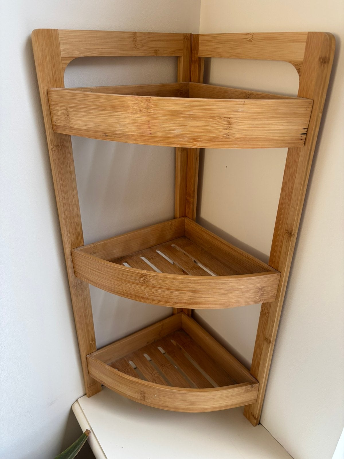 Bamboe rekje, Huis en Inrichting, Ophalen, Zo goed als nieuw, Rek/stellage, Hout