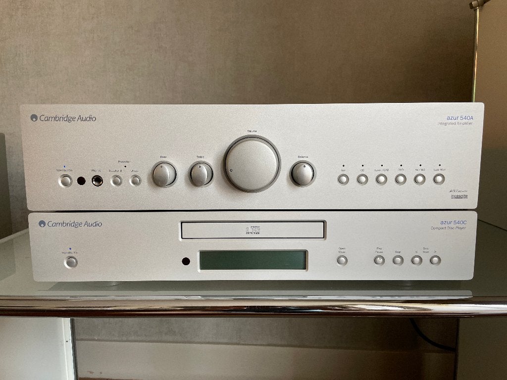 Cambridge Azur 540A versterker en cd speler, Ophalen, Gebruikt, 60 tot 120 watt, Overige merken