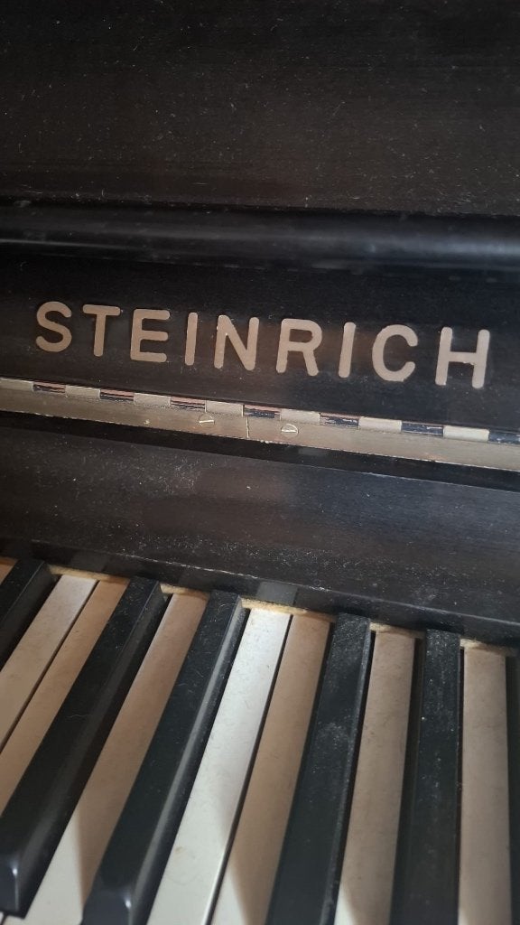 second hand piano Steinrich, Muziek en Instrumenten, Piano's, Ophalen of Verzenden, Gebruikt, Zwart