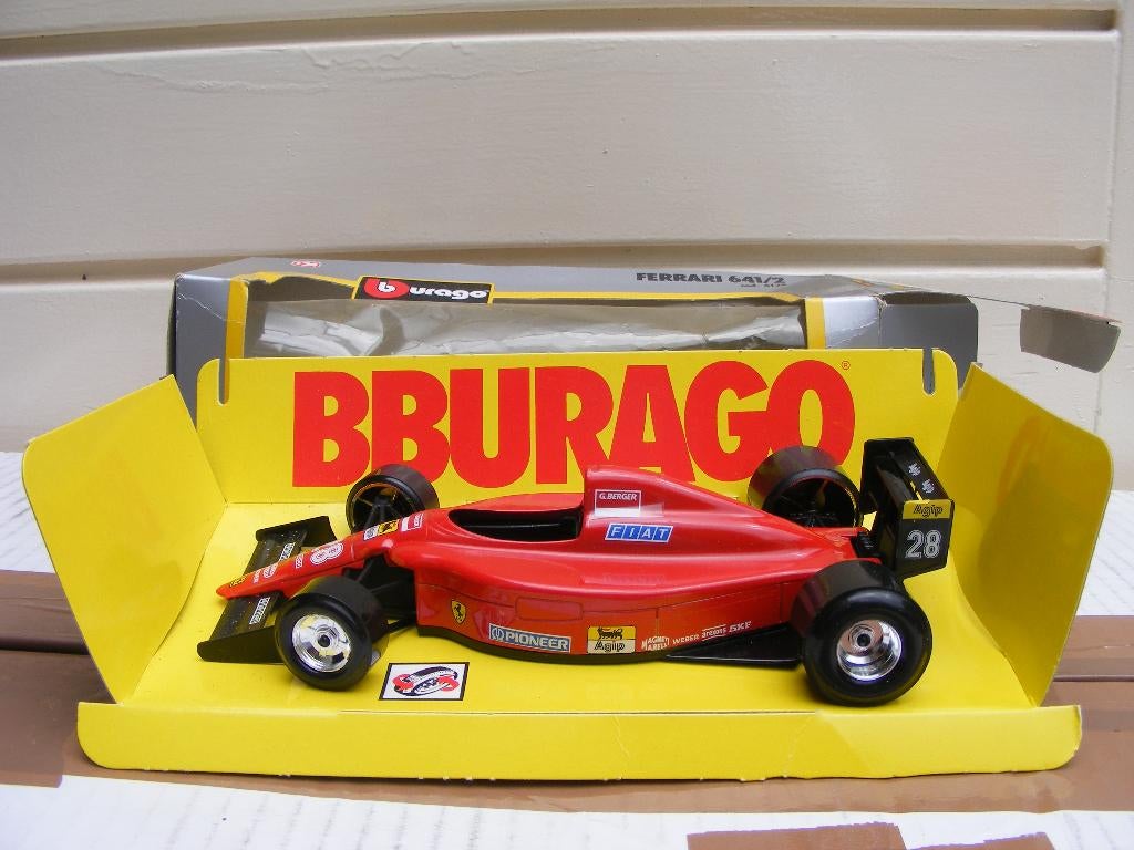 Ferrari 641/2 formule 1 , burago 6128 1/24. G berger, Hobby en Vrije tijd, Modelauto's | 1:24, Ophalen of Verzenden, Nieuw, Auto