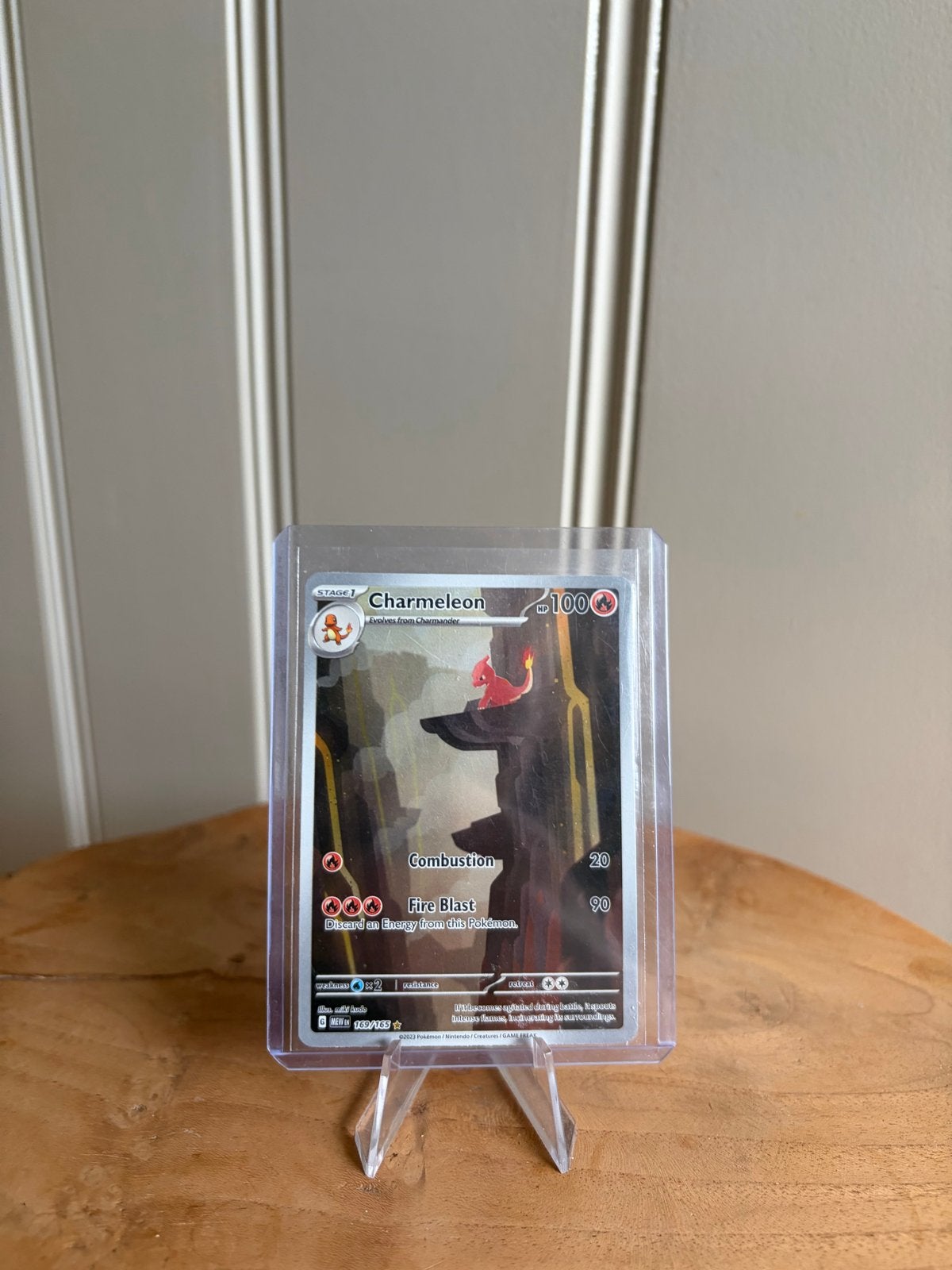 Charmeleon 169/165 Reverse Holo, Ophalen of Verzenden, Zo goed als nieuw, Losse kaart, Foil