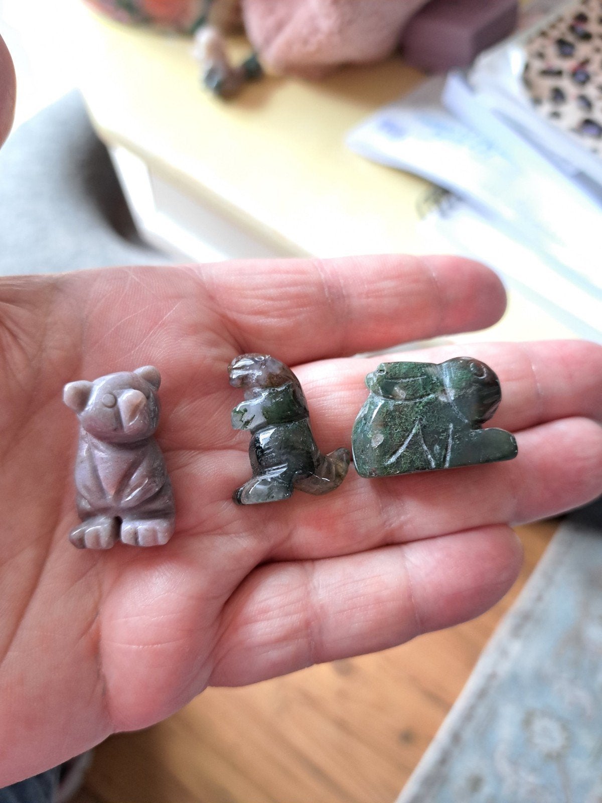 3 stuks mini carvings, Ophalen of Verzenden