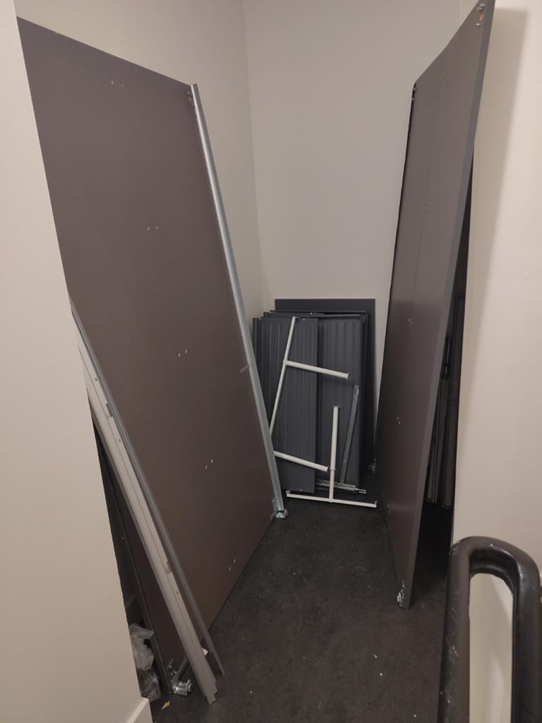 Pax schuifdeuren, schoenenrek en roedes, Ophalen