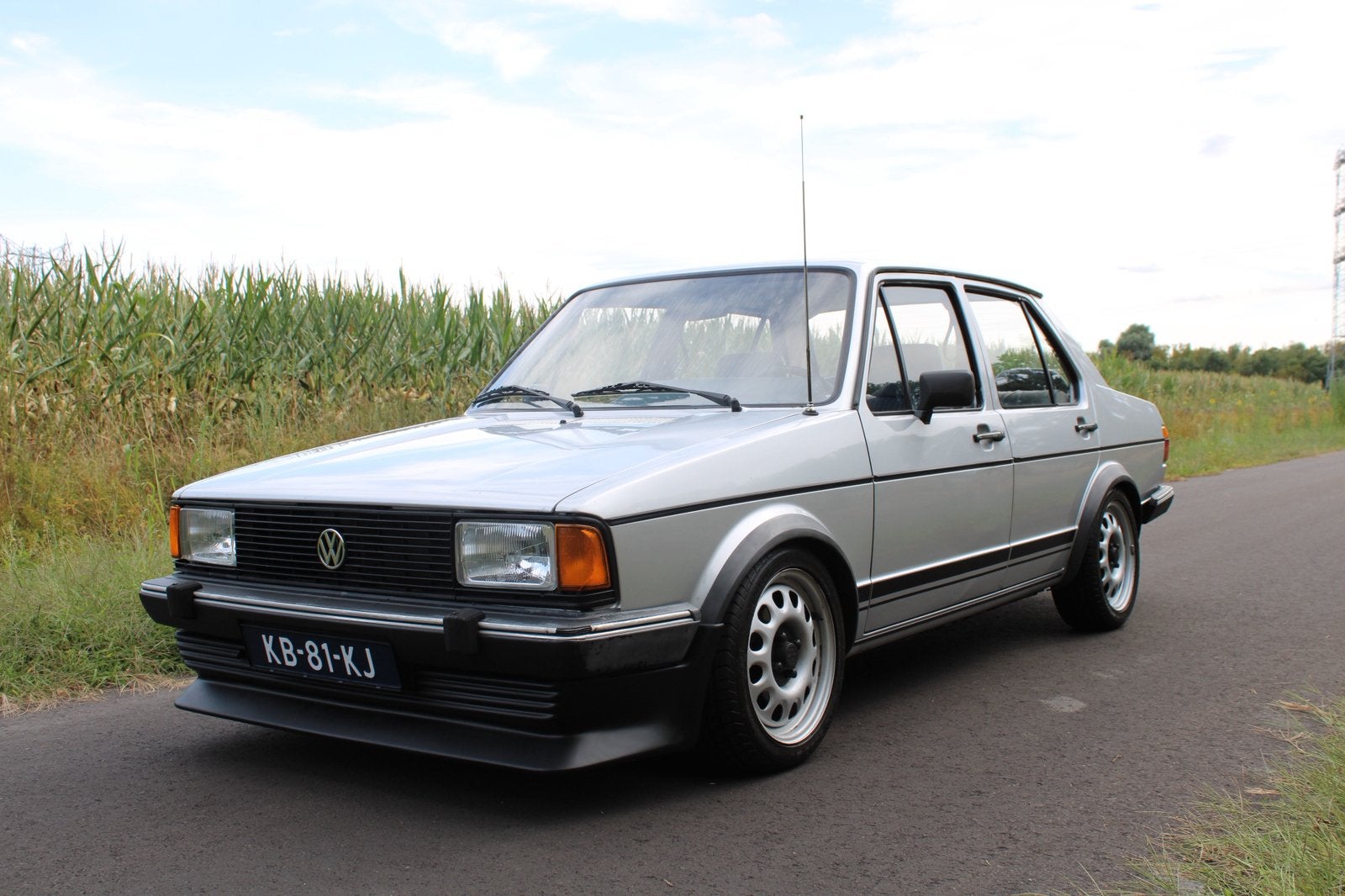 Volkswagen Jetta 1.5 GL AUT 1983 Grijs, Auto's, Stof, 4 cilinders, Origineel Nederlands, 1500 cc